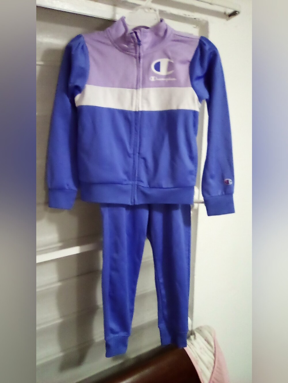 Champion Kids Purple and White Track Pants - Youth Joggers